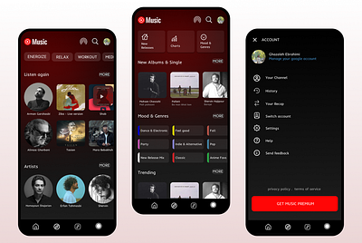 Youtube Music Redesign google music ui youtube youtubemusic