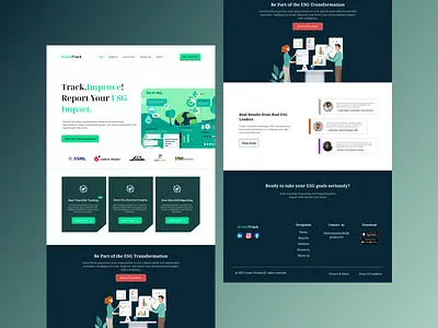 🌿 GreenTrack – ESG Reporting Platform (Web UI Design)