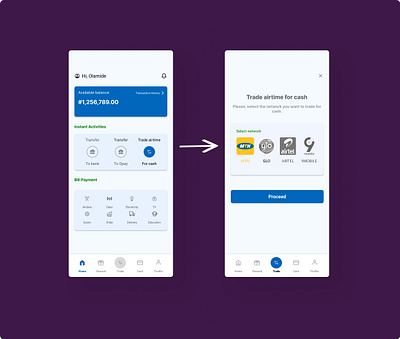 Fintech Mobile App figma ui