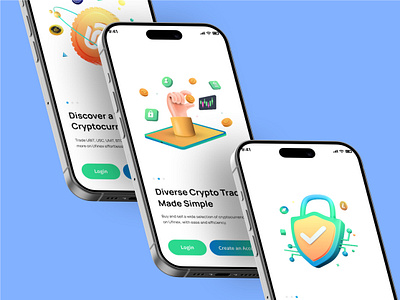 Exchange - Mobile App Design app design exchange figma mobile app ui