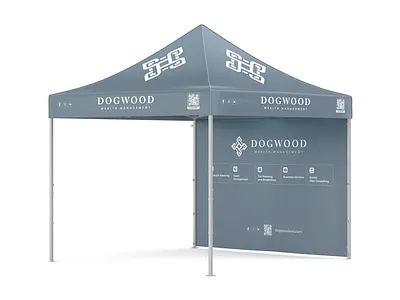 Canopy Tent Design for Wealth Management Business backdrop backwall banner banner design canopy tent exhibit expo design graphic design roll up banner tent design