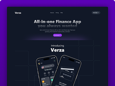 Fintech Platform darkmode designexploration designinspiration figmadesign fintechdesign landingpage productdesign uidesign uxdesign webdesign