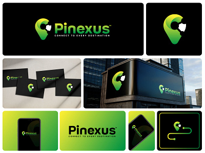 Pinexus Logo Design brandidentity locationlogo logo logo design logoforsale maplogo traveltech