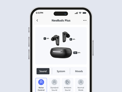 Improving Edifier Connect App User Interface appredesign audioappdesign bluetoothapp casestudy edifier headphoneapp interactiondesign interfacedesign mobileappdesign modernui neobuds soundapp uidesign