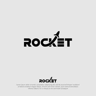 Dynamic Logo Design for ROCKET: Bold, Minimal, and Future-Focuse innovative design
