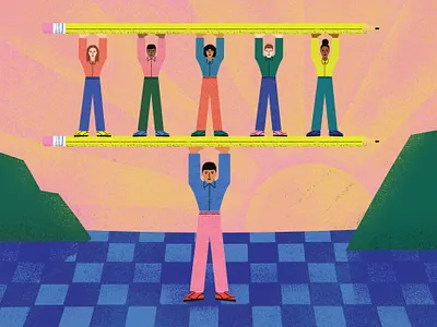 Creative Leadership Editorial Illustration for Inky Goodness business illustration colorful illustration creative leadership creative leadership illustration digital illustration editorial illustration illustration magazine illustration people illustration publication illustration