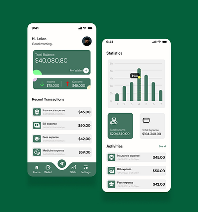 Finance App Design mobile app mobile design product design ui ui design
