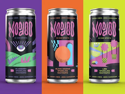 Noodoo can label illustrations for Inky Goodness Bootcamp beverage illustration blood orange blueberry branding illustration can illustration colorful illustrations cpg illustration digital illustration flavor illustrations food illustration illustration label illustration lime nootropic illustration packaging illustration