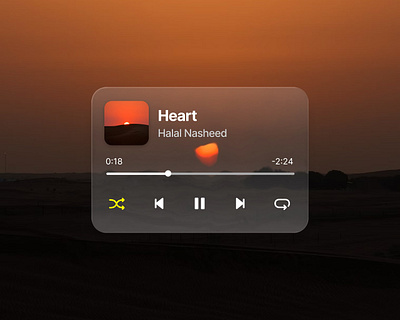 Liquid Glass Music Player Ui aesthetic clean design design figma glass interface design ios liquid glass minimal design music player simple design ui user interface ux web design webflow widget