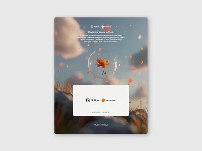 Notion × Headspace — Clarity Meets Calm (Concept Deck) 3d ai b2b branding calm design editorial design graphic design headspace illustration meditation midjourney notion organiser pitch deck design presentation design relaxation software ui