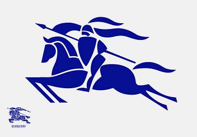 LOGO - KNIGHT - BURBERRY - CONCEPT branding burberry castle concept design graphic design horse horser icon identity illustration knight logo marks symbol ui