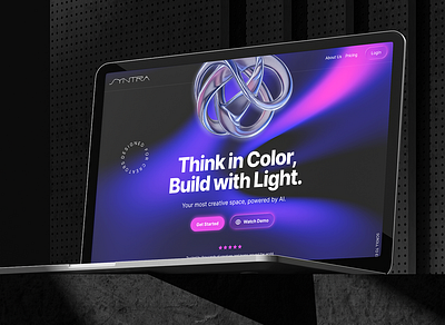 SYNTRA 3d 3d web ai website best web design branding cool website creative website design figma future web graphic design hero design saas website typography ui ux web web design web design inspiration web ui