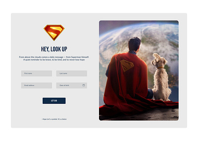 Superman Sign Up Design dailyui figma graphic design signup superman ui uidesign