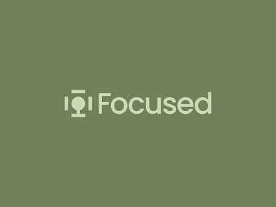 Focused – Logo Design branding design flat focus focused graphic design green logo minimal minimalism minimalist person saas tech