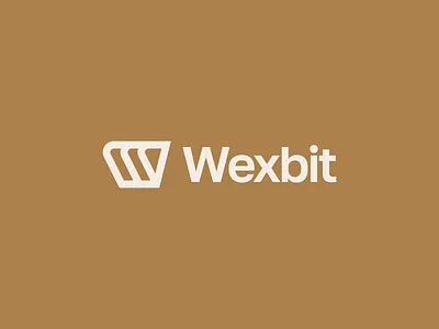 Wexbit – Logo Design branding brown company design flat graphic design logo minimal minimalism saas tech w letter wexbit