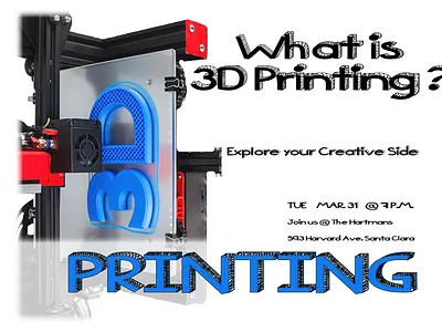 (Photoshop) Ad for 3D Printing Event ad graphic design photoshop