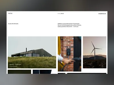 Alt&Nid - Scandinavian Art Direction Studio blackwhite creative studio functionalism grid design helvetica neue negative space nordic design photography portfolio scandinavian minimalism white space