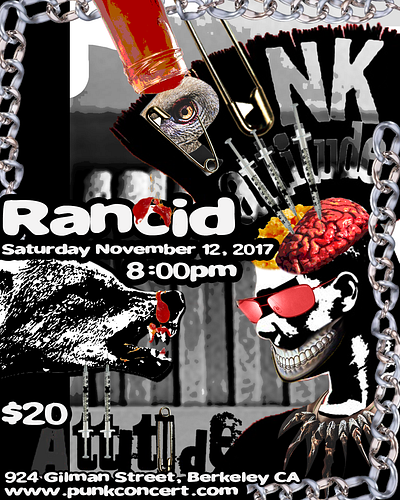 (Photoshop) "Punk" Poster art artistic design graphic design photoshop