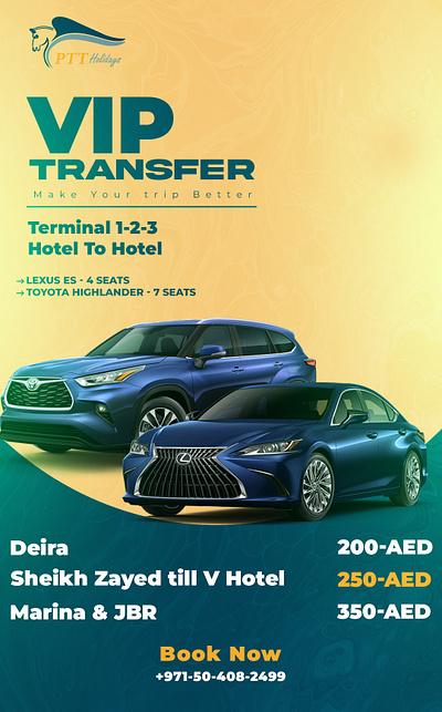 VIP Transfer car graphic design transfer vip