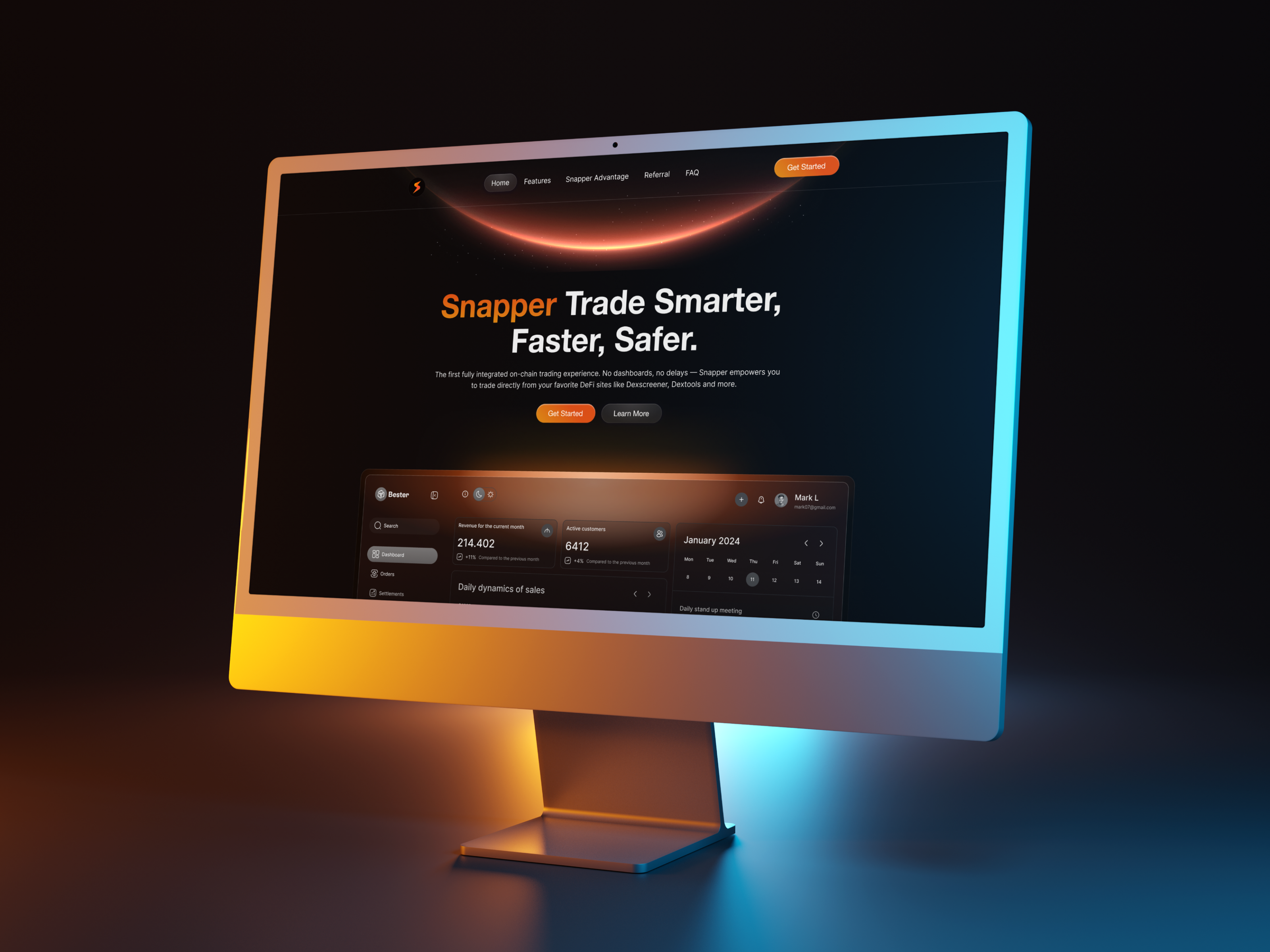 Example of Landing Page Development