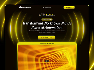 Landing page design • QuickMoods landing page web design