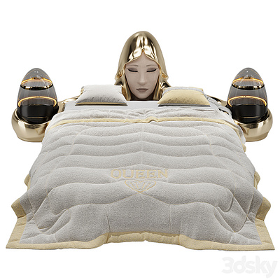 Agnetha bed (my design) 3d 3ds max agnetha faltschog bed