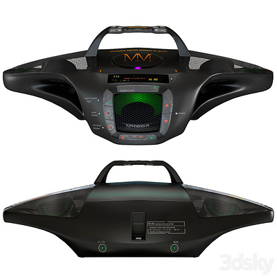 Cobra audio system (my design) 3ds max amplifier audio industrial design stereo
