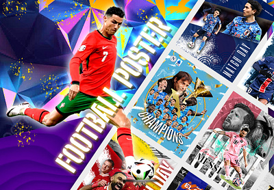 Sports Graphic Design - Football Poster & Social Media Design 2d art adobe illustrator adobe photoshop ads banner business creative design football poster graphic design social media design sport design sport poster sport social media youtube thumbnail