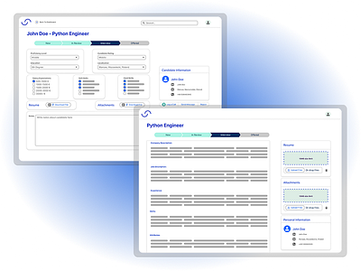 Recruitment System for Recruiters and Candidates dashboard erp design modular design system recruitment system
