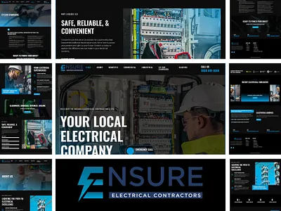 Ensure Electrical Contractors Ltd commercial electrical contact form domestic electrical electrical services elementor responsive design service page design service website web design website design wordpress wordpress website