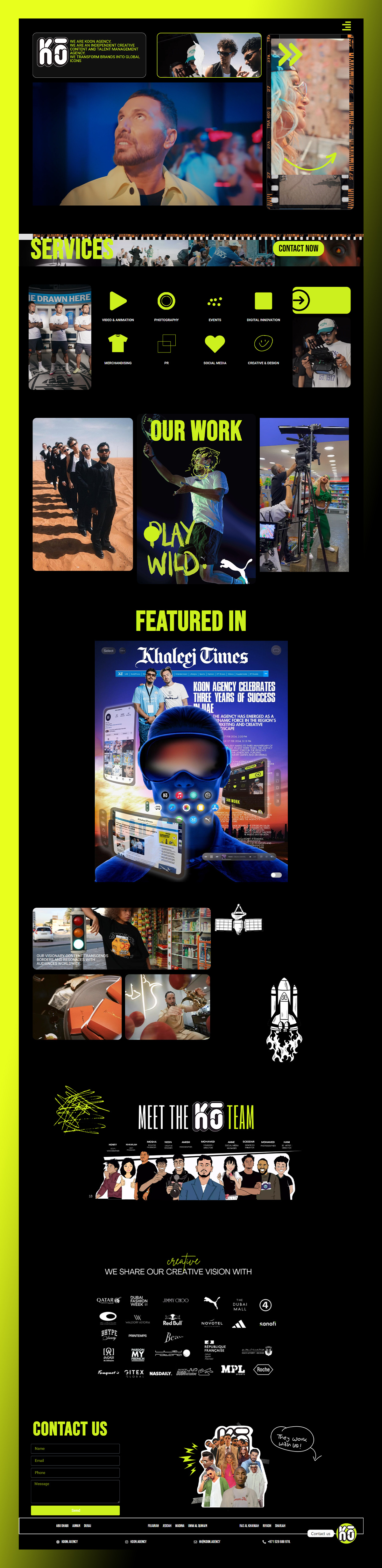 Example of Landing Page / One Page Site