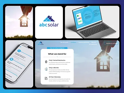 Wordpress Website for ABC Solar clean design custom ui elementor modern layout renewable energy responsive design service website solar company website design wordpress wordpress website