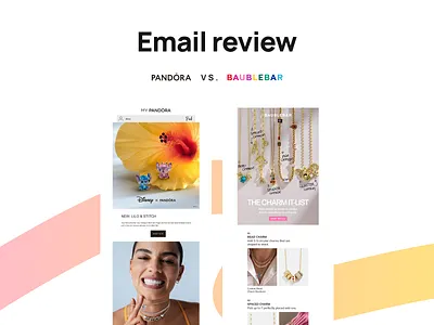Email review Pandora vs. BaubleBar baublebar email email builder email campaign email design email marketing email newsletter email review email templates email tips marketing tips newsletter pandora web design