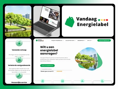 Vandaag Energielabel Netherlands - Custom Website clean layout elementor energy services lead generation process flow responsive design service website website design wordpress wordpress website