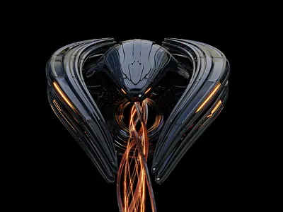 Spectraglide - Conceptual mag-lev futuristic vehicle 3d alien animated gif animation chrome computational design darth vader dribbble futuristic houdini modelling keyshot render lighting details motion graphics powerful sharp sleek spaceship unique vehicle design