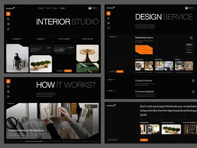 StandSimply - Interior Studio agency architect branding company dark design designer elementor framer house interior landing mode page studio ui webflow website wordpress