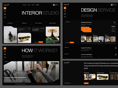 StandSimply - Interior Studio agency architect branding company dark design designer elementor framer house interior landing mode page studio ui webflow website wordpress