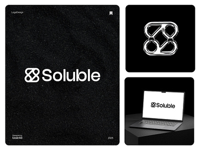 Letter S modern logo design concept 3d logo abstract black brand identity branding dark theme design graphic design iconic letter s letter s logo logo logo design minimal modern soluble