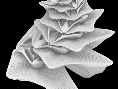 3D Amalgamations - Rhino 3D + Grasshopper 3d community computational design curves dribbble graphic design organic repetation rotation soft unique