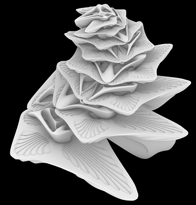 3D Amalgamations - Rhino 3D + Grasshopper 3d community computational design curves dribbble graphic design organic repetation rotation soft unique