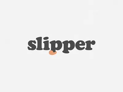 Slipper | Typographical Poster footwear graphics illustration letters poster serif simple text typography word