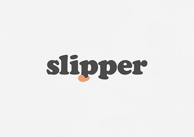 Slipper | Typographical Poster footwear graphics illustration letters poster serif simple text typography word