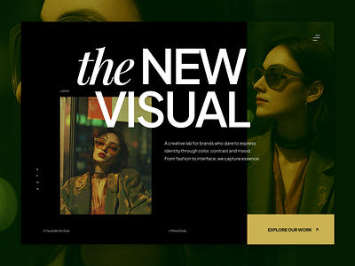 The New Visual aesthetic art direction clean layout editorial editorial ui fashion fashion branding free figma landing page design modern web ui design web design