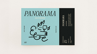 Wine label Panorama graphic design illustration label wine