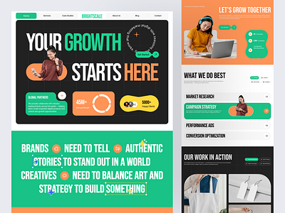 Digital Marketing Agency Website agency company corporate design development digital marketing landing page portfolio seo ui ux website