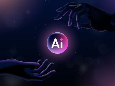 AI-powered Future | Concept Poster adobeillustrator ai aitech artificialintelligence conceptdesign darkmodedesign designtools digitalart dribbble graphic design illustrator logo logodesign minimaldesign poster poster design techapp uidesign