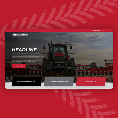 Bane-Welker Mockup digital design website