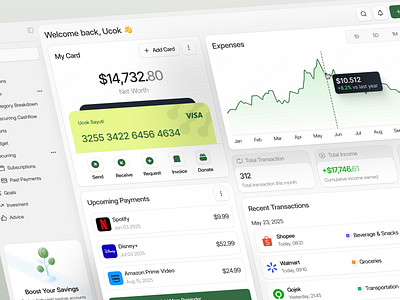 Dooit - SaaS Finance Dashboard analytics b2b cansaas chart clean dashboard design ewallet finance finance dashboard financial fintech interface modern payment product design saas transaction ui ux