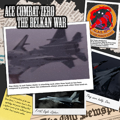 Ace Combat - Grunge Poster Style