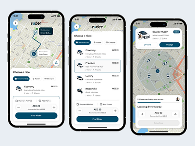 Riider - Transportation Mobile App 3d vehicle arab mobile app as booking app car booking careem gojek grab indrive map maxim public transport ride hail ride hailing rider app saudi transportation app transportation service travel app uber